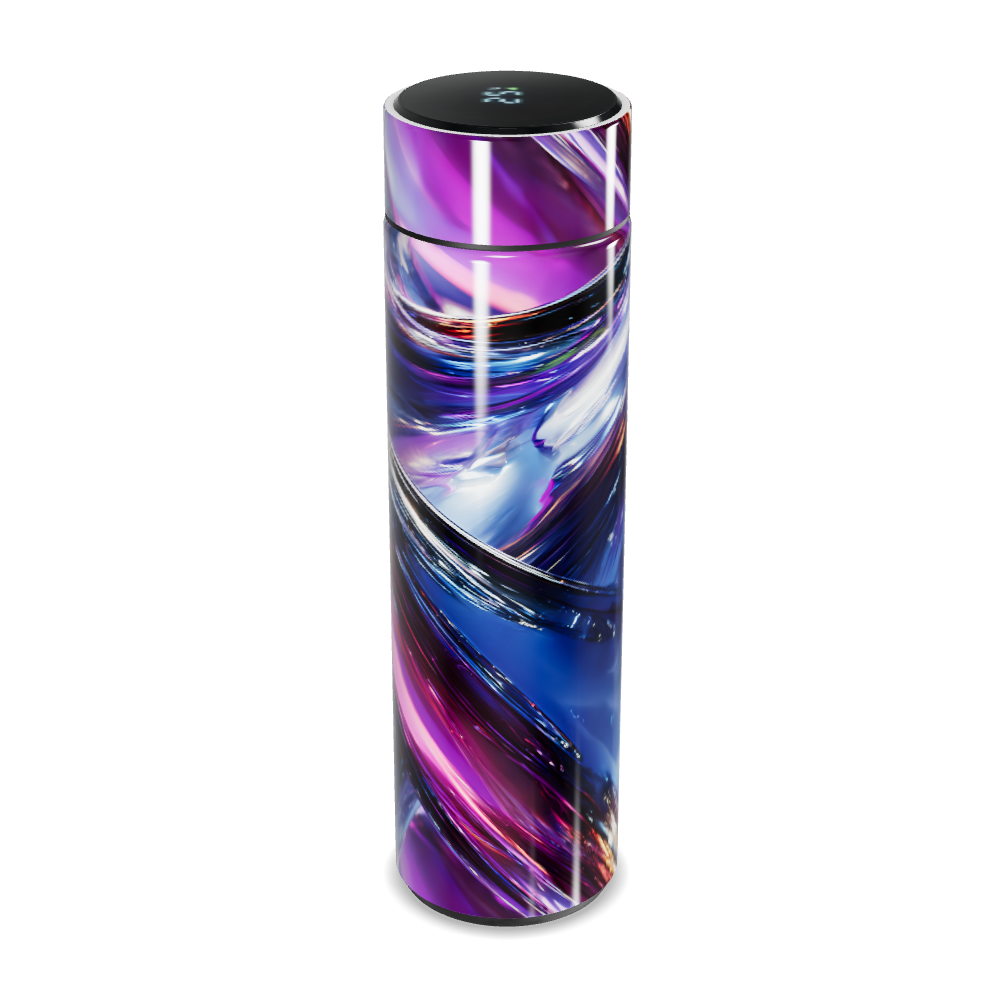 Garrafa Térmica Touch - Estampa Azul Abstrata