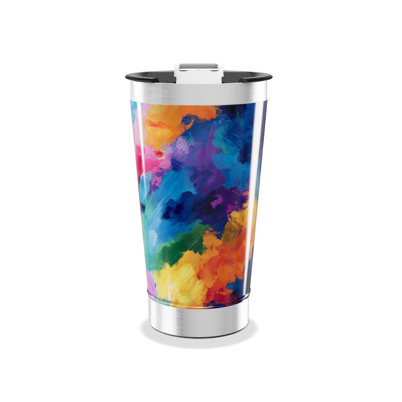 Copo Térmico - Estampa Colorida Aço Inox