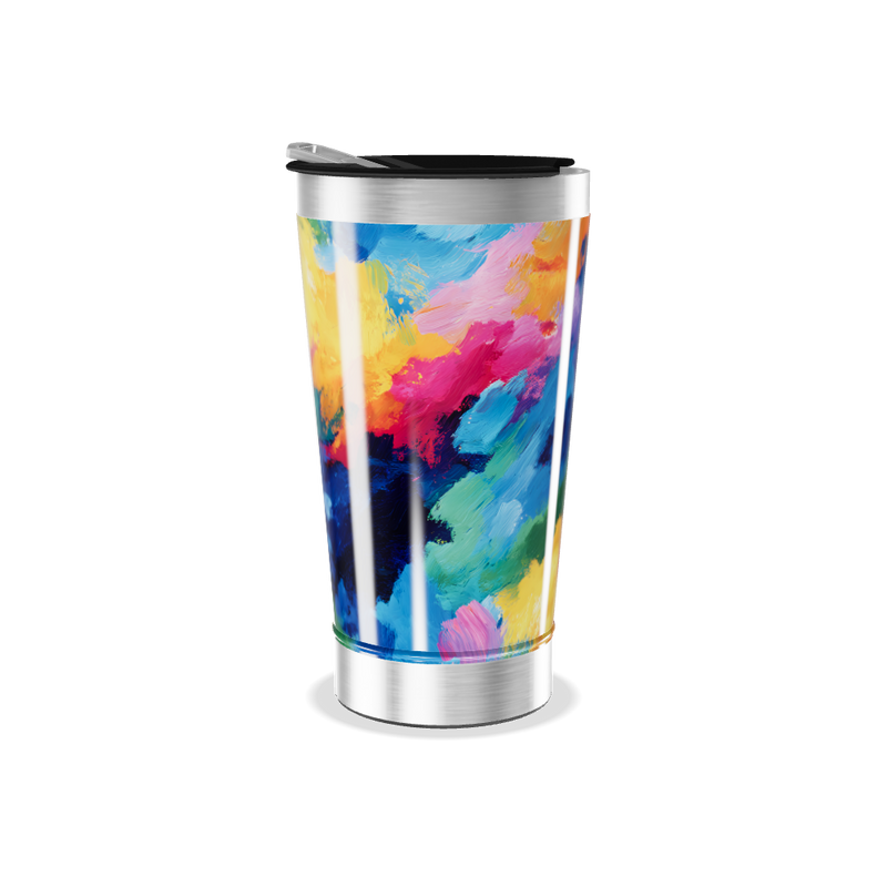 Copo Térmico - Estampa Colorida Aço Inox