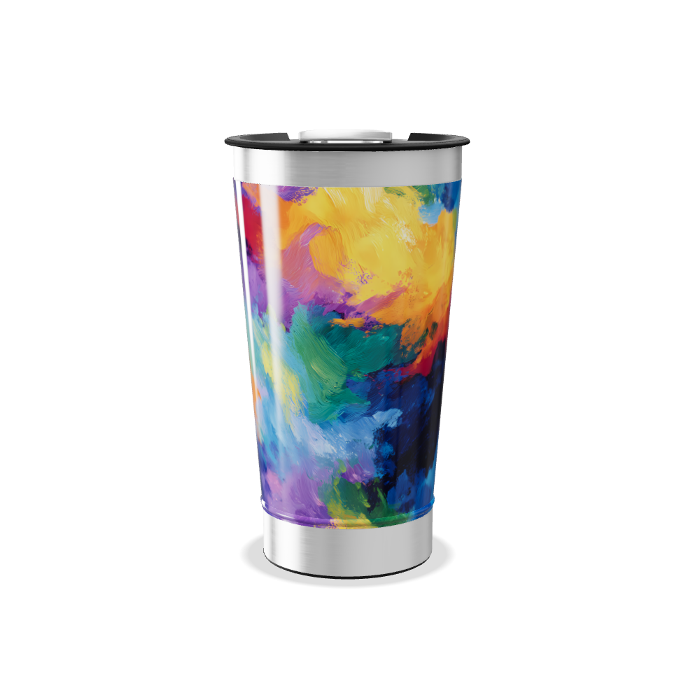 Copo Térmico - Estampa Colorida Aço Inox