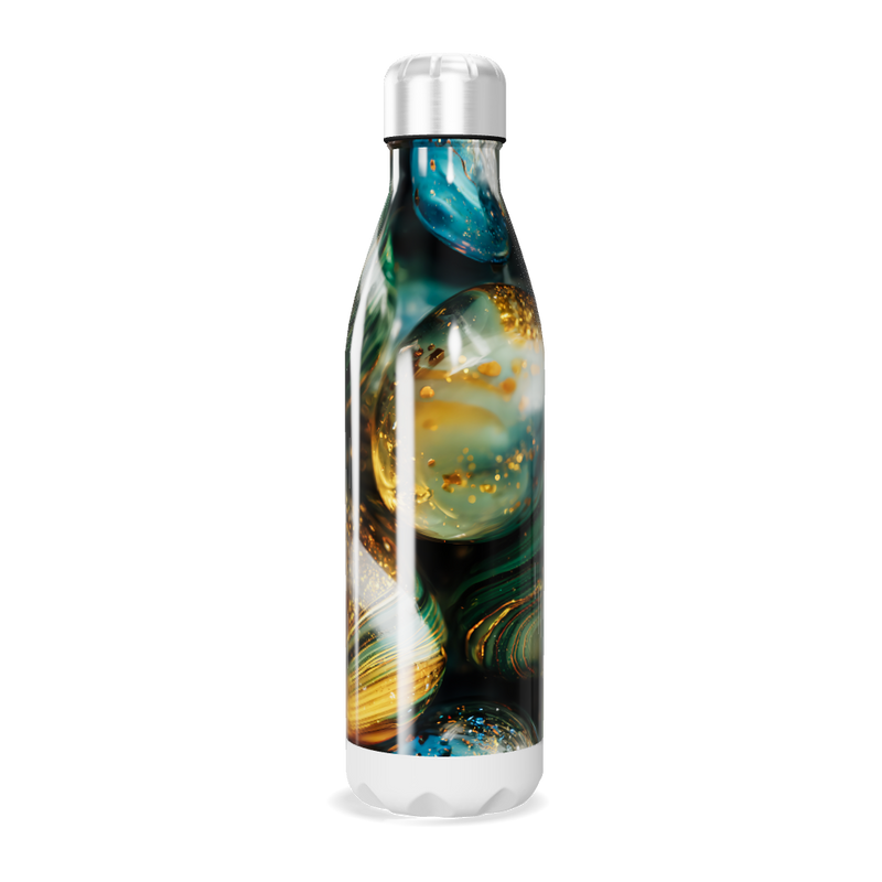 Garrafa Inox - Estampa Abstrata Colorida