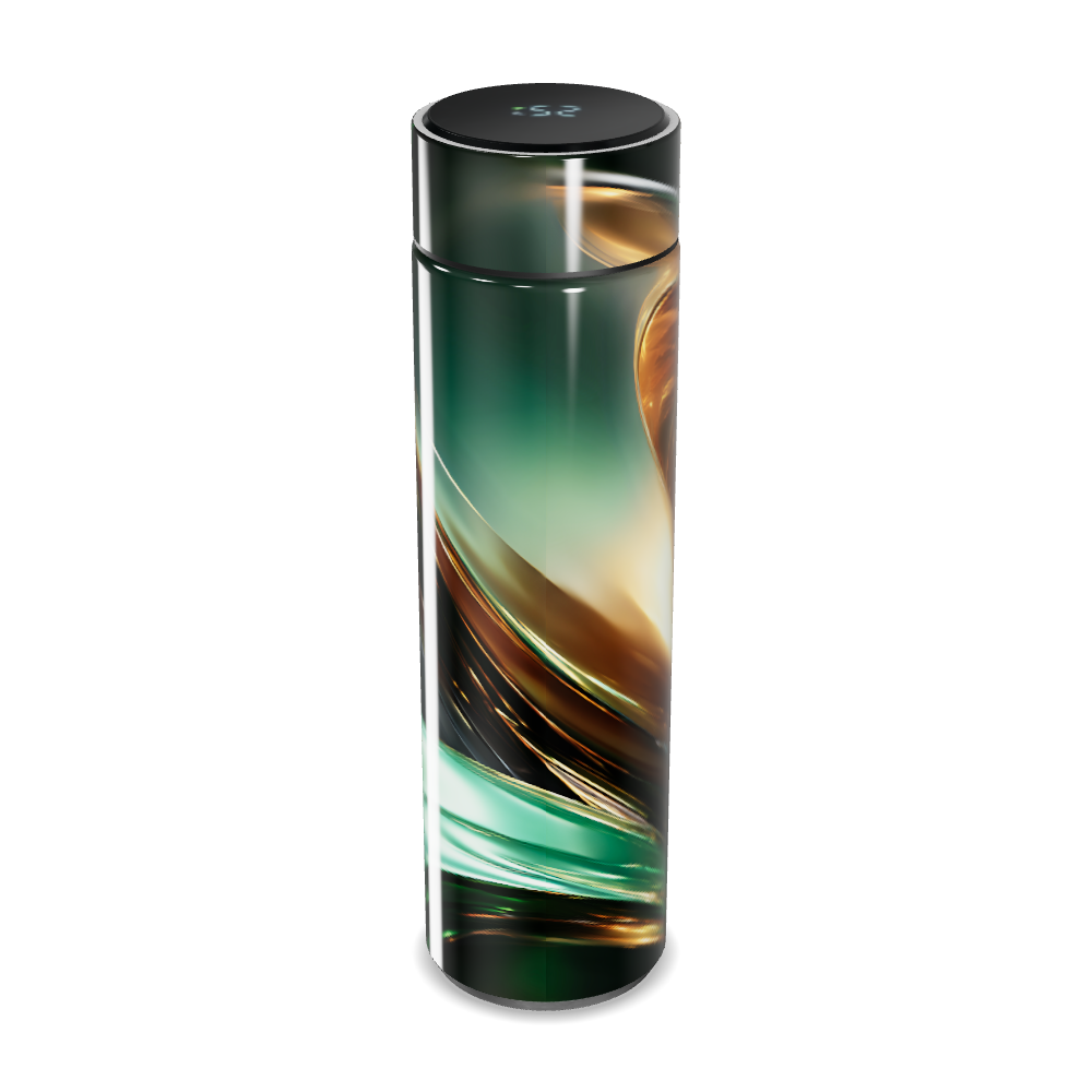 Garrafa Térmica Touch - Verde com Design Fluido