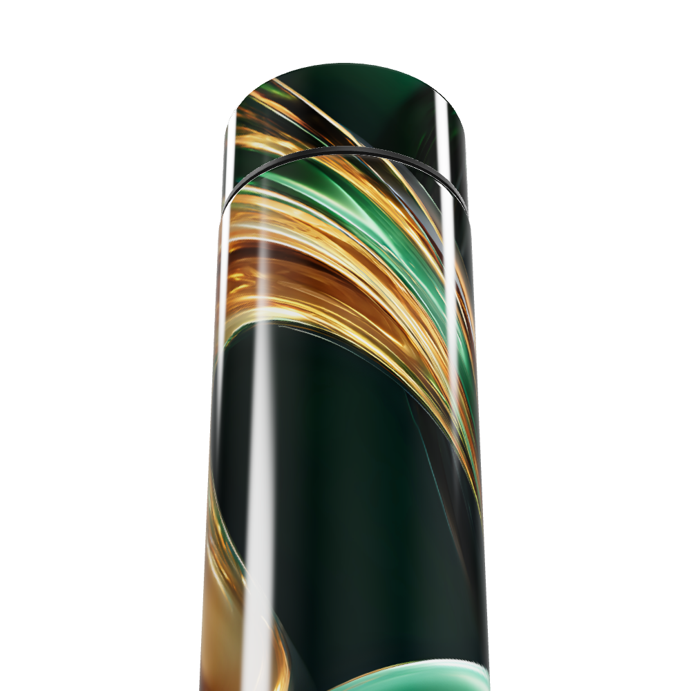 Garrafa Térmica Touch - Verde com Design Fluido