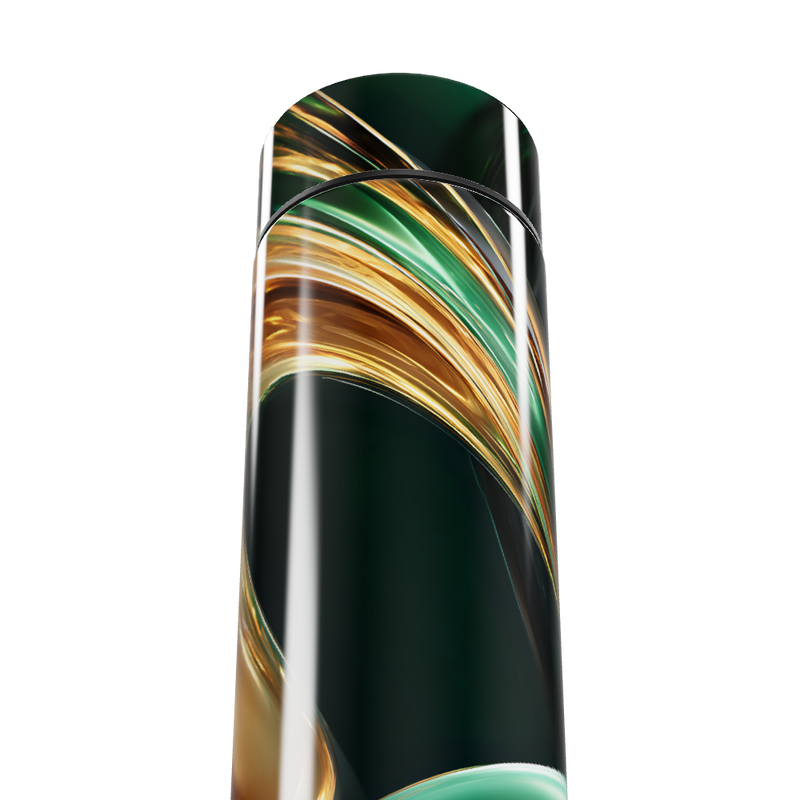 Garrafa Térmica Touch - Verde com Design Fluido