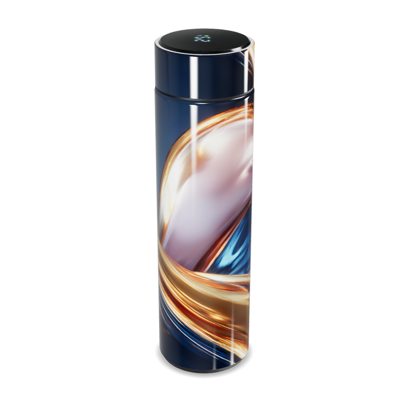 Garrafa Térmica Touch - Design Colorido Abstrato