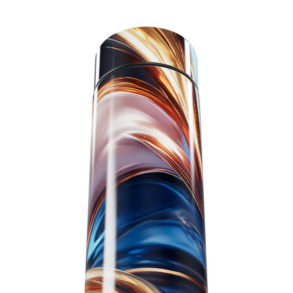 Garrafa Térmica Touch - Design Colorido Abstrato