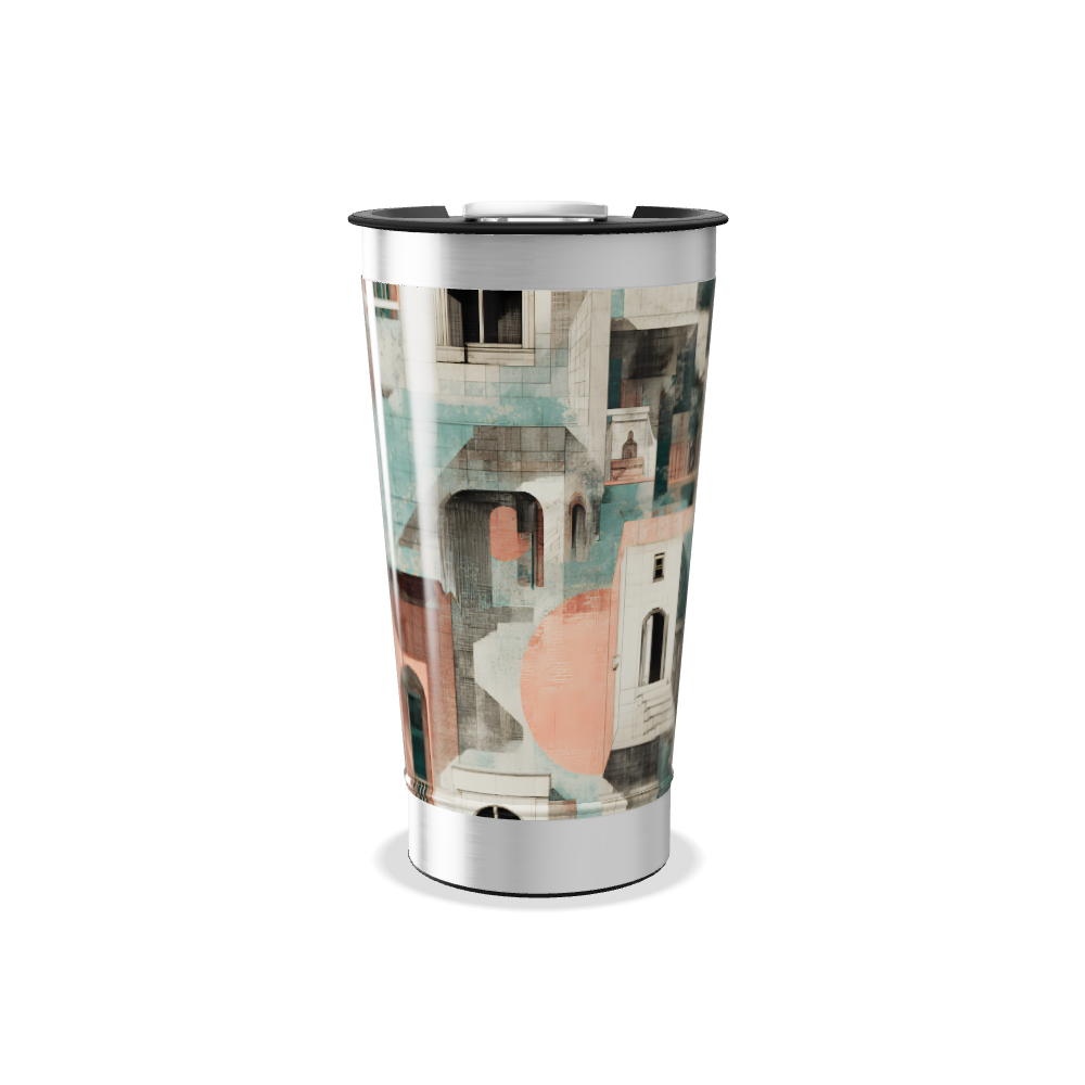 Copo Térmico - Estampa Geométrica Colorida