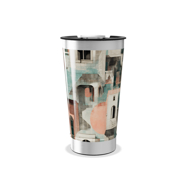 Copo Térmico - Estampa Geométrica Colorida