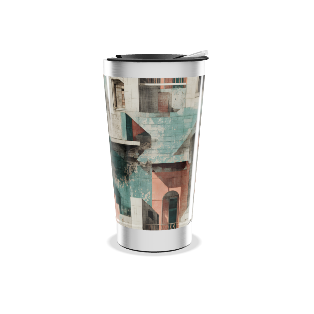 Copo Térmico - Estampa Geométrica Colorida