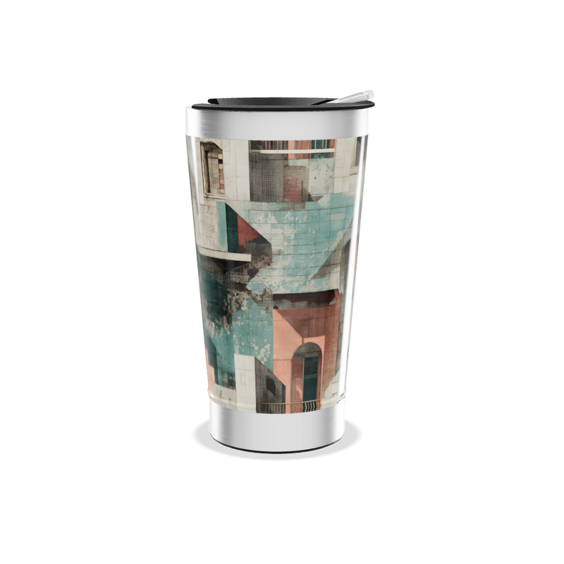 Copo Térmico - Estampa Geométrica Colorida