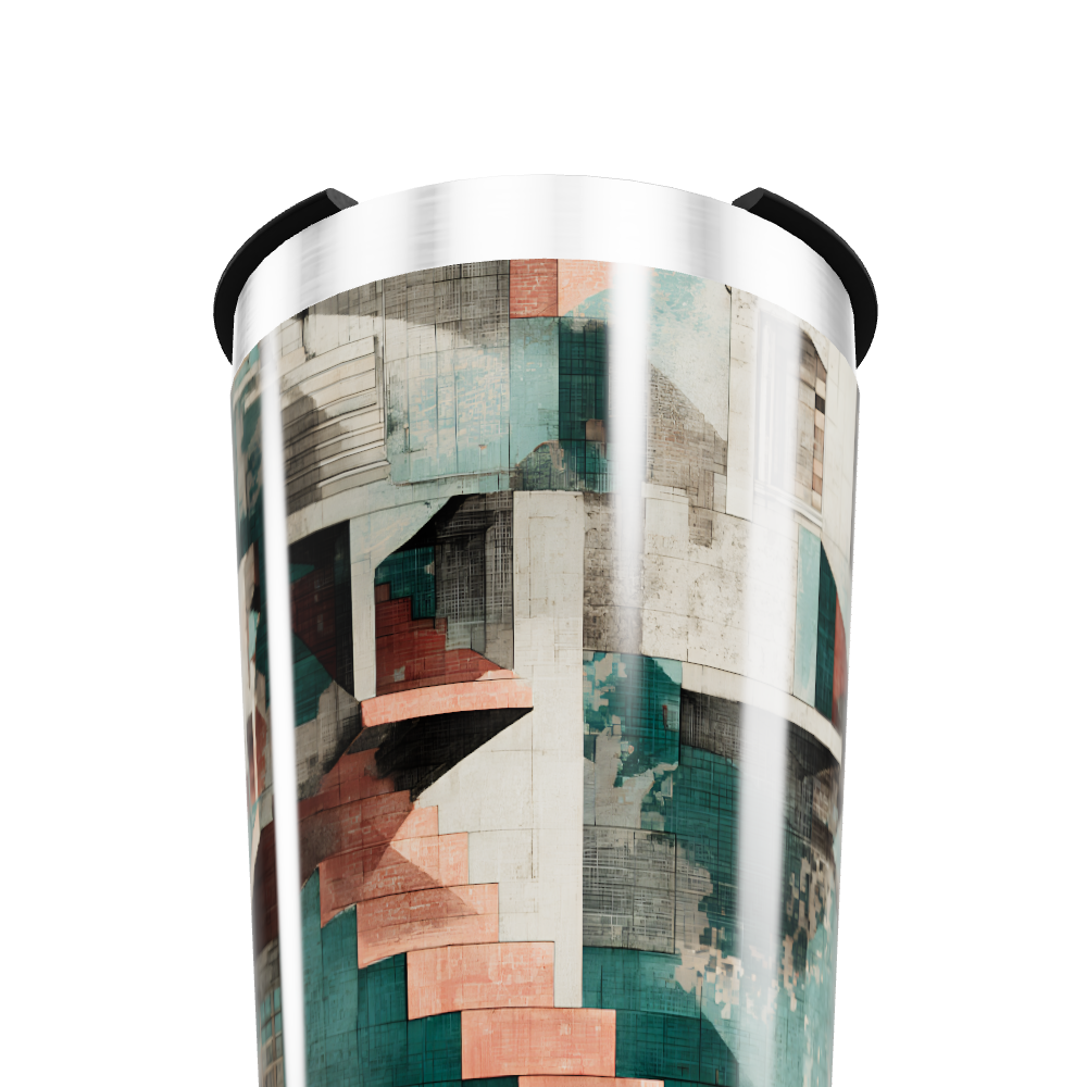 Copo Térmico - Estampa Geométrica Colorida