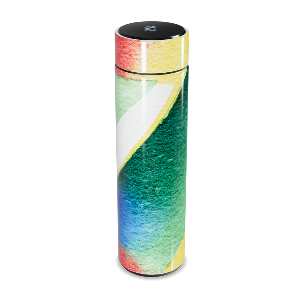 Garrafa Térmica Touch Estampa Verde Amarela