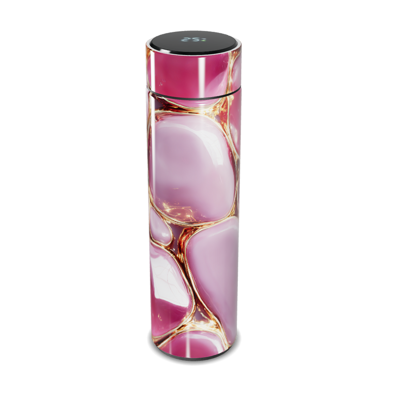 Garrafa Térmica Touch - Rosa Marmorizada