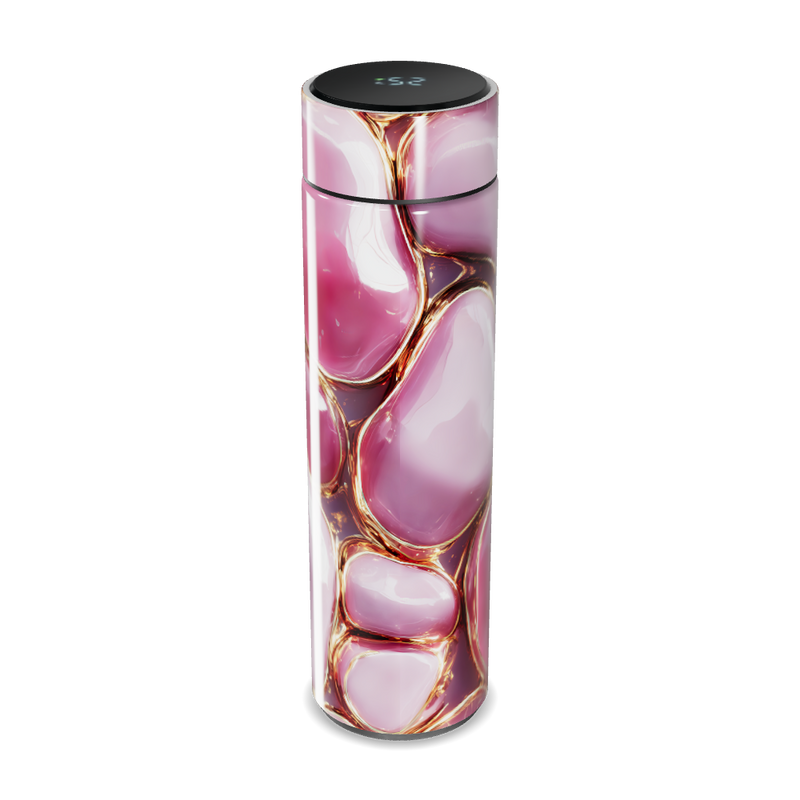 Garrafa Térmica Touch - Rosa Marmorizada