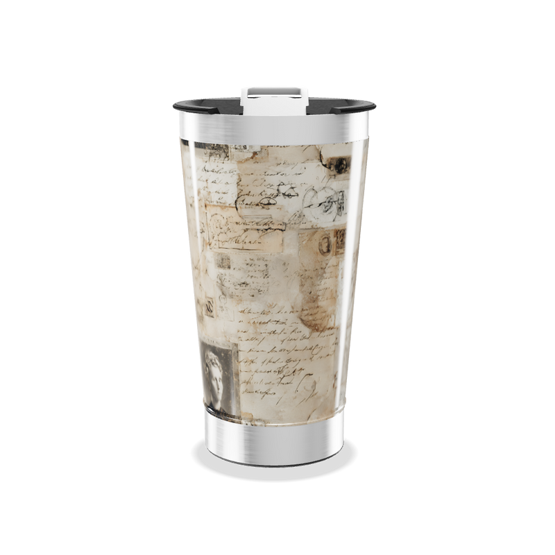 Copo Térmico - Estampa Vintage Papel