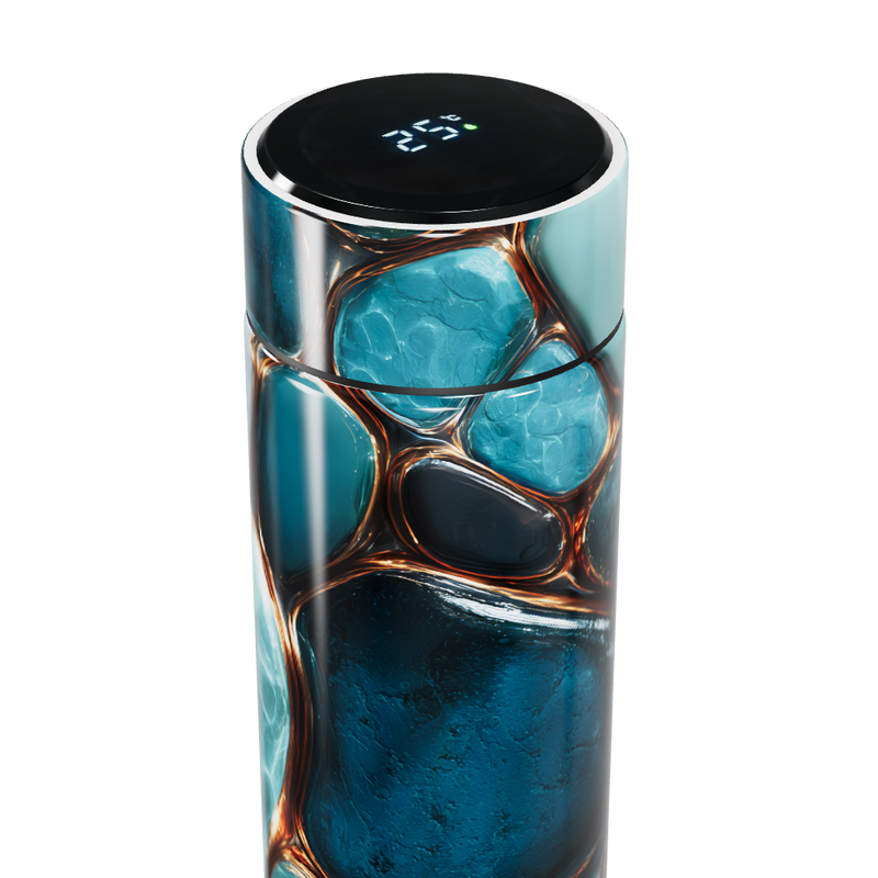 Garrafa Térmica Touch - Azul Pedra Digital