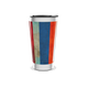 Copo Térmico - Vermelho com Listras Coloridas