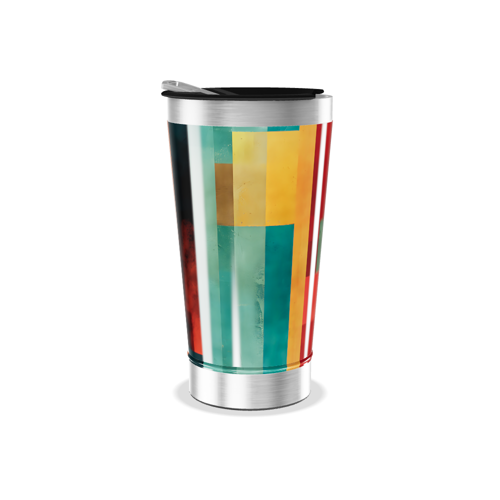 Copo Térmico - Cores Geométricas Inox