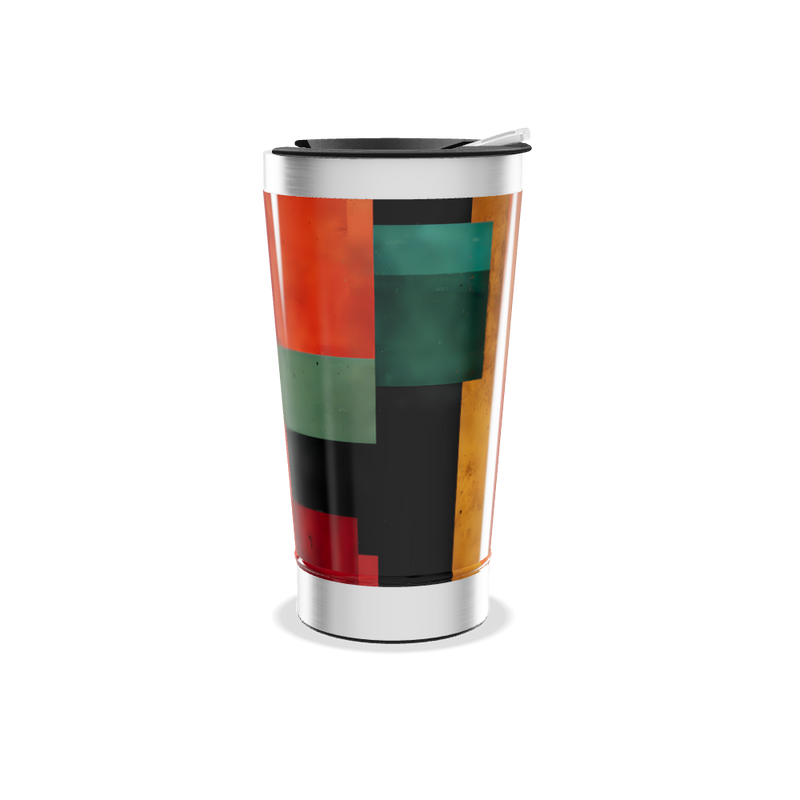 Copo Térmico - Cores Geométricas Inox