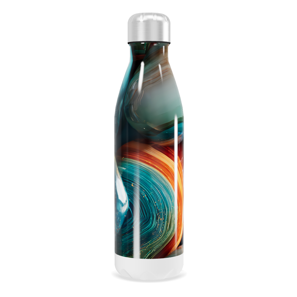 Garrafa Inox - Azul Abstrato 500ml
