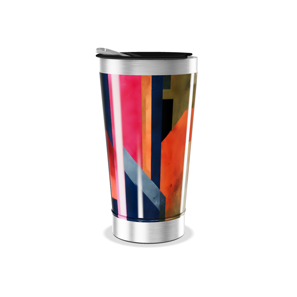 Copo Térmico - Estampa Geométrica Colorida