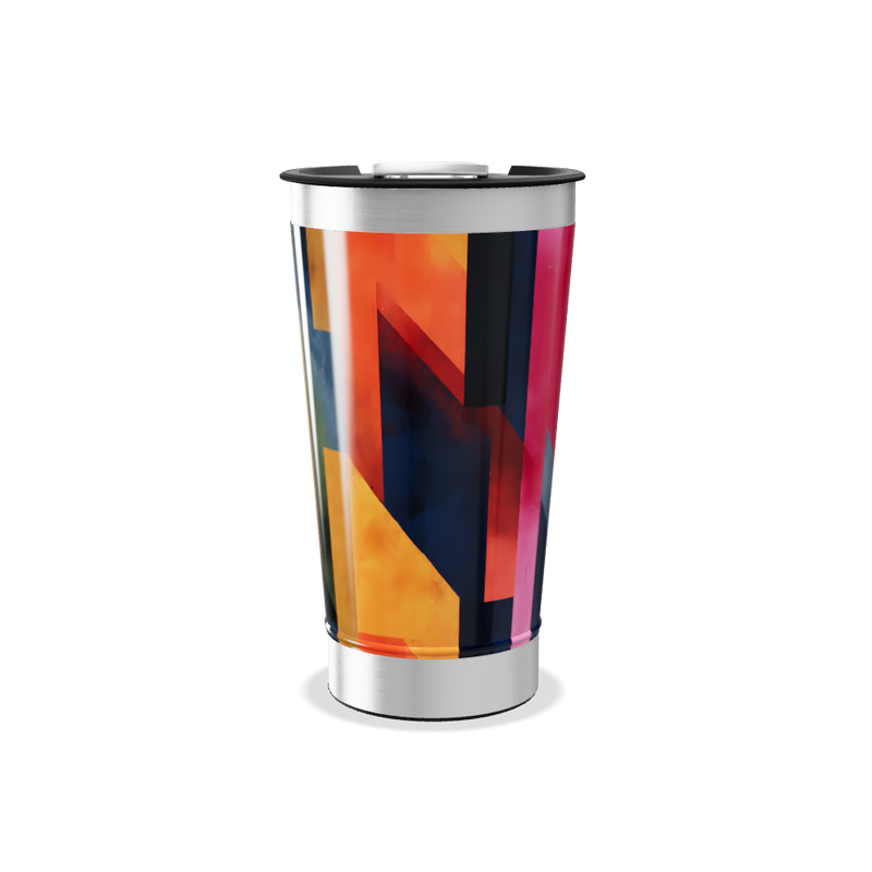 Copo Térmico - Estampa Geométrica Colorida
