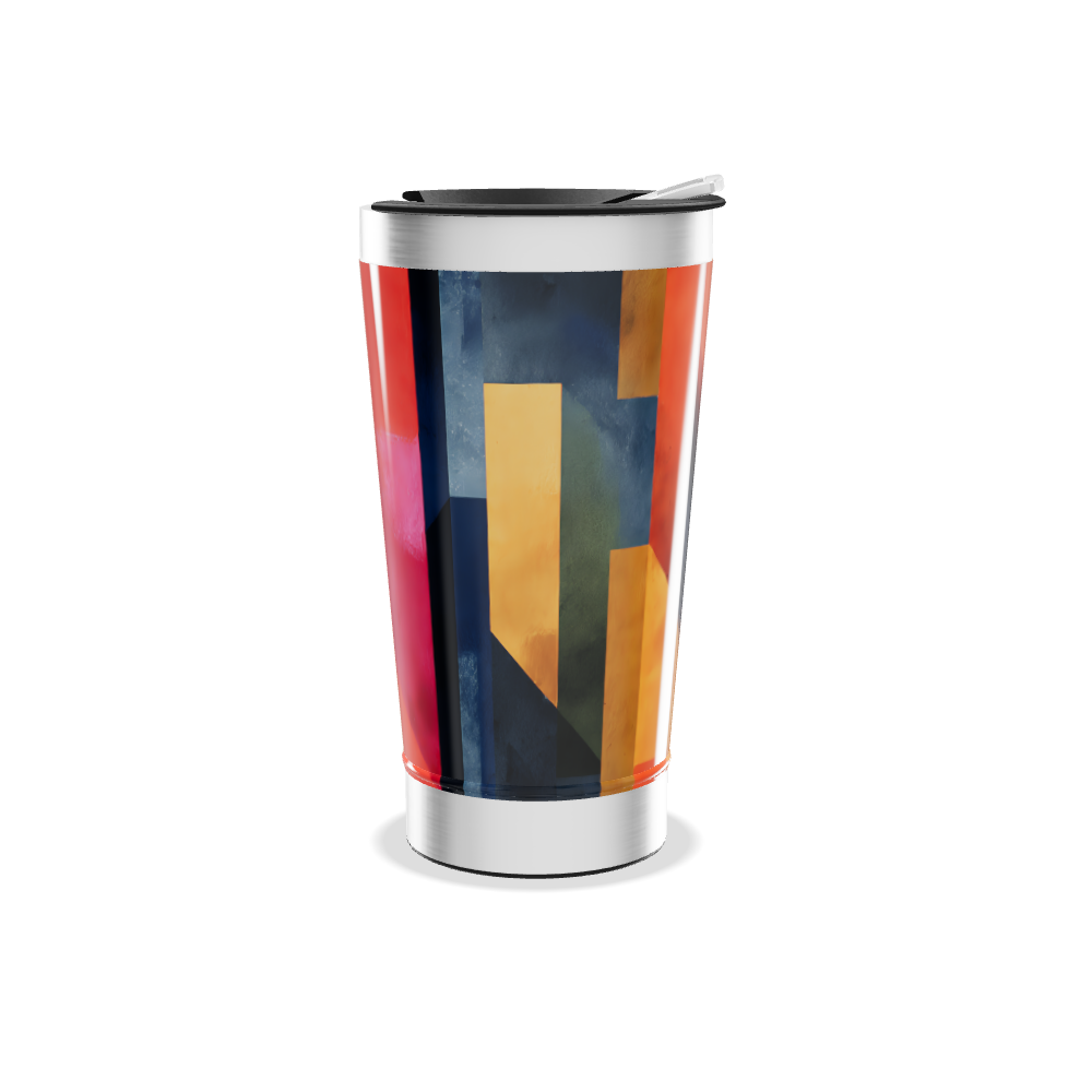 Copo Térmico - Estampa Geométrica Colorida