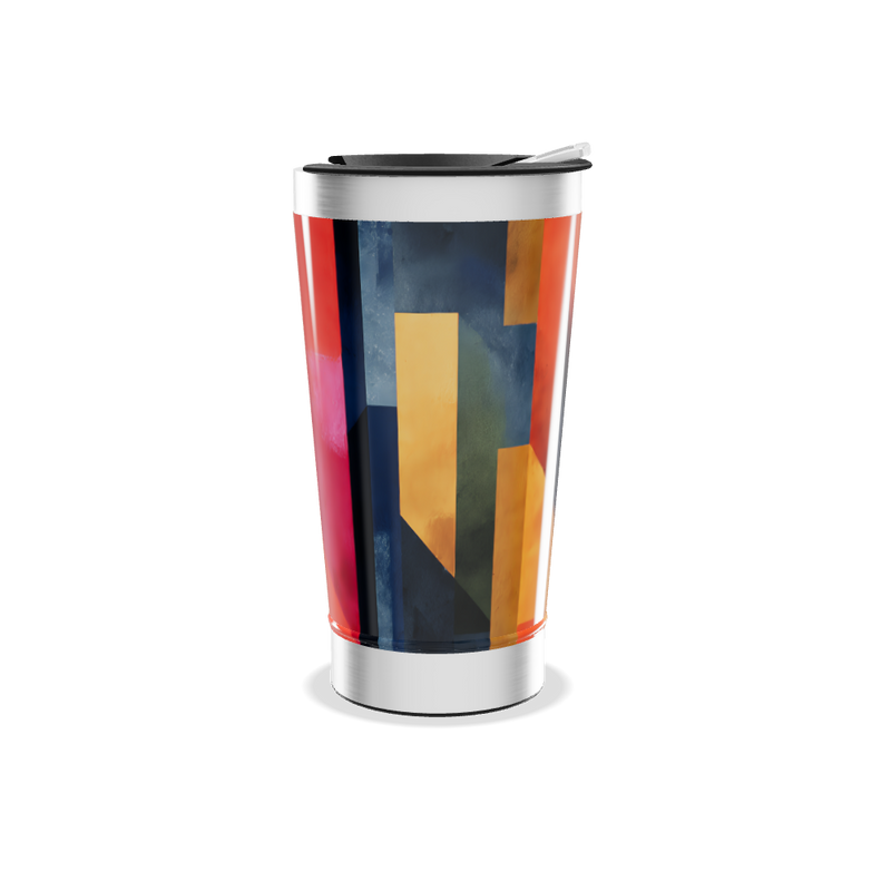 Copo Térmico - Estampa Geométrica Colorida