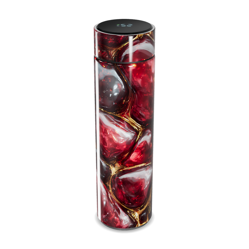 Garrafa Térmica Touch - Cristal Vermelho Digital