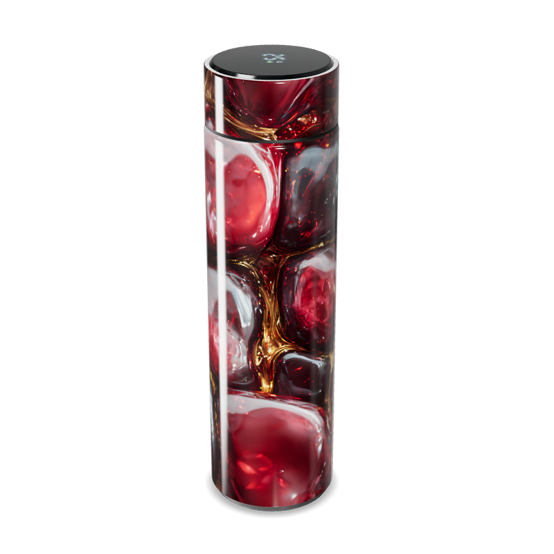 Garrafa Térmica Touch - Cristal Vermelho Digital