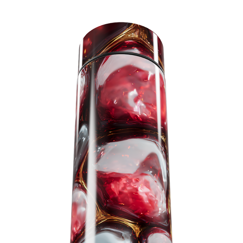 Garrafa Térmica Touch - Cristal Vermelho Digital