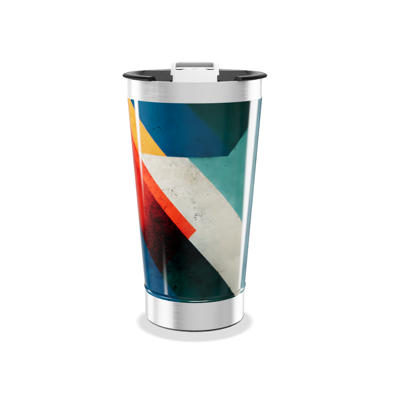 Copo Térmico - Estampa Geométrica Colorida