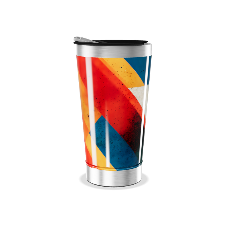 Copo Térmico - Estampa Geométrica Colorida