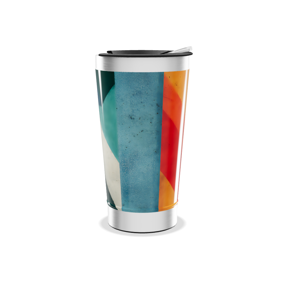 Copo Térmico - Estampa Geométrica Colorida