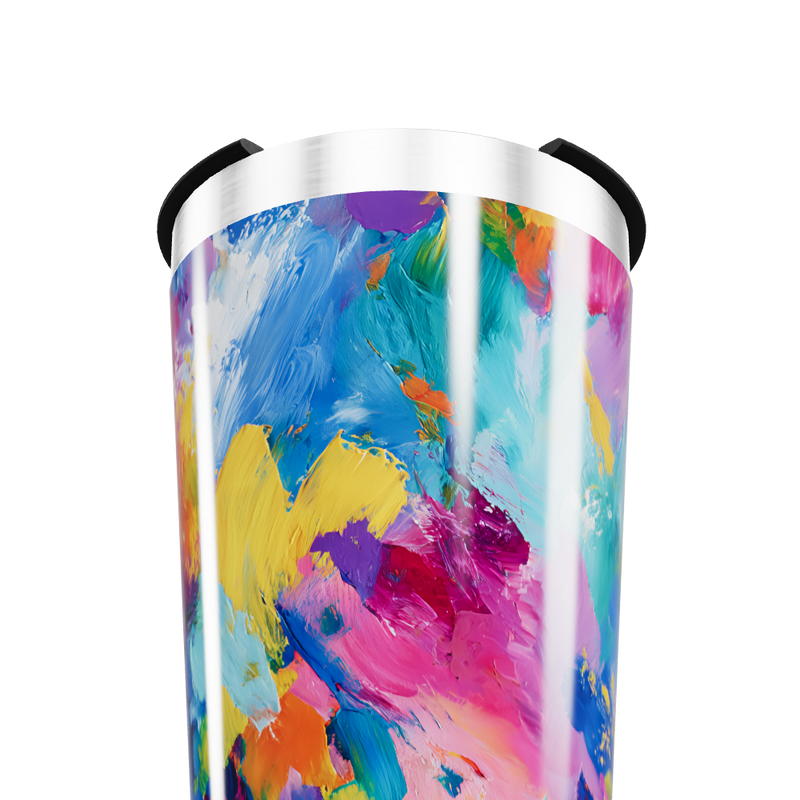 Copo Térmico - Estampa Abstrata Multicor