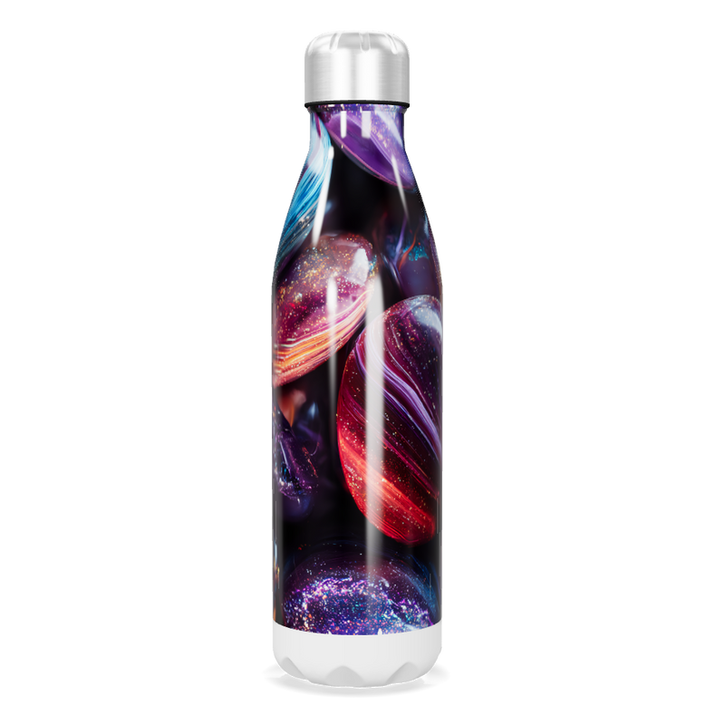 Garrafa Inox - Estampa Galáxia Colorida