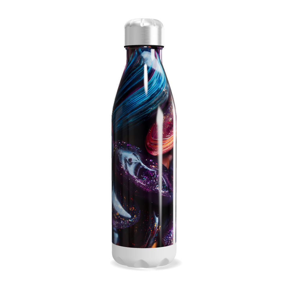 Garrafa Inox - Estampa Galáxia Colorida