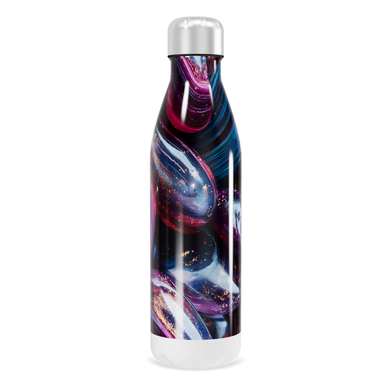 Garrafa Inox - Estampa Galáxia Colorida