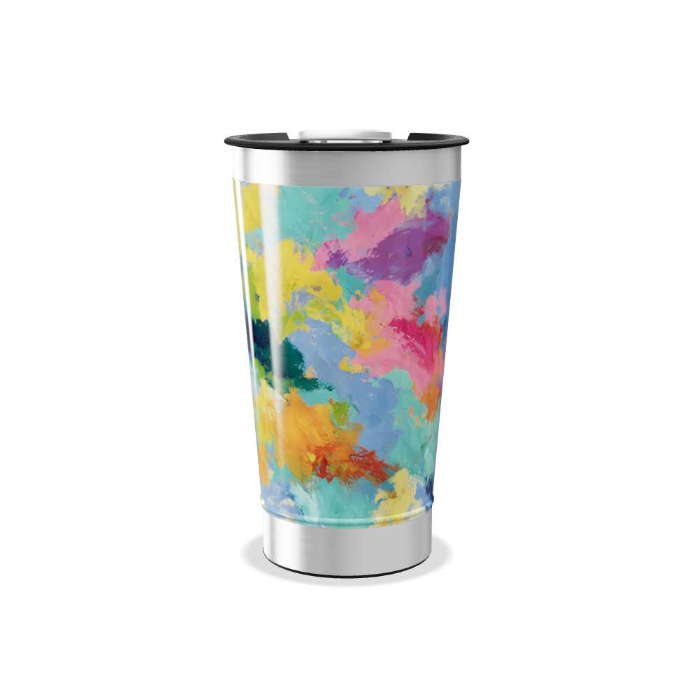 Copo Térmico - Estampa Colorida Abstrata