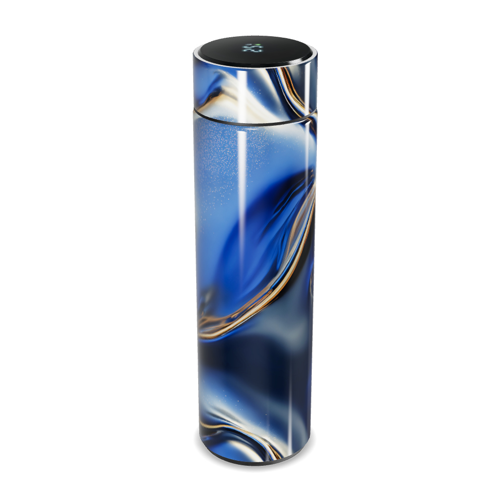 Garrafa Térmica Touch - Azul Marmorizada