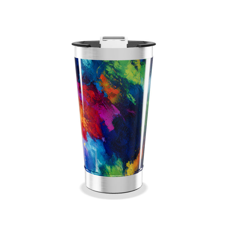 Copo Térmico - Estampa Colorida Aço Inox