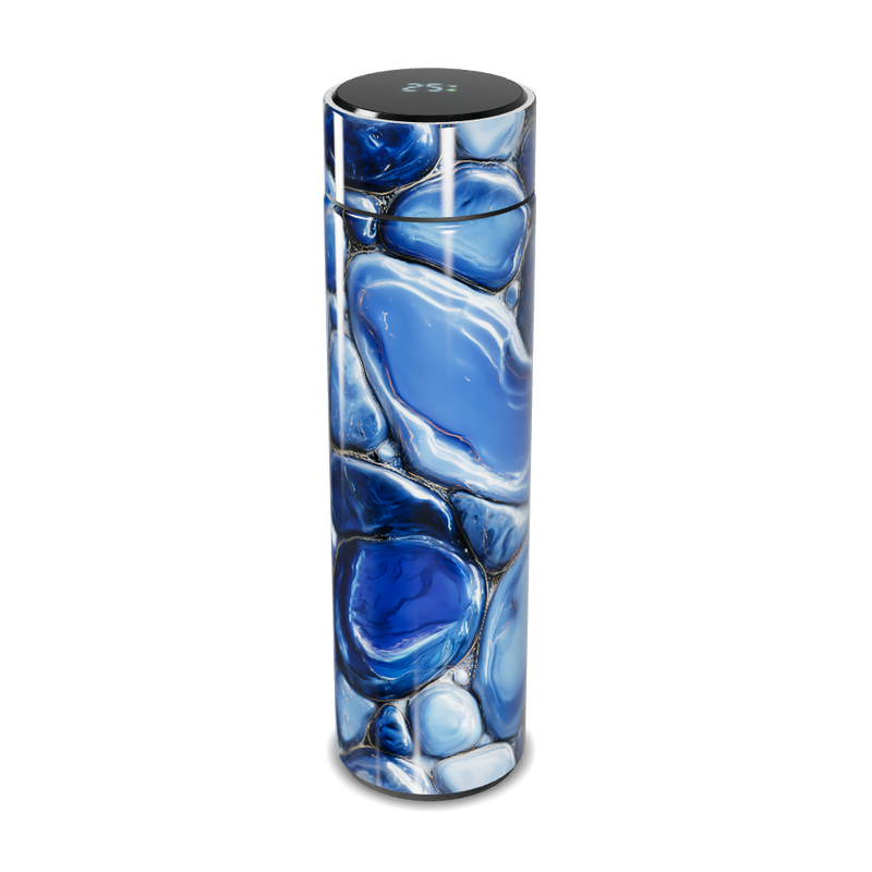 Garrafa Térmica Touch Azul Mármore