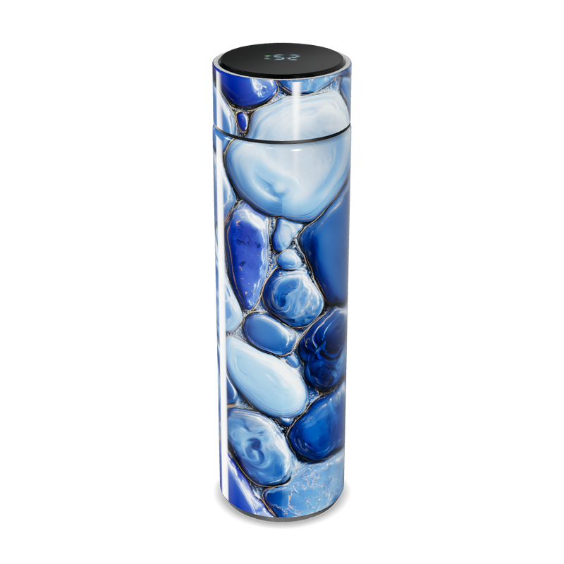 Garrafa Térmica Touch Azul Mármore