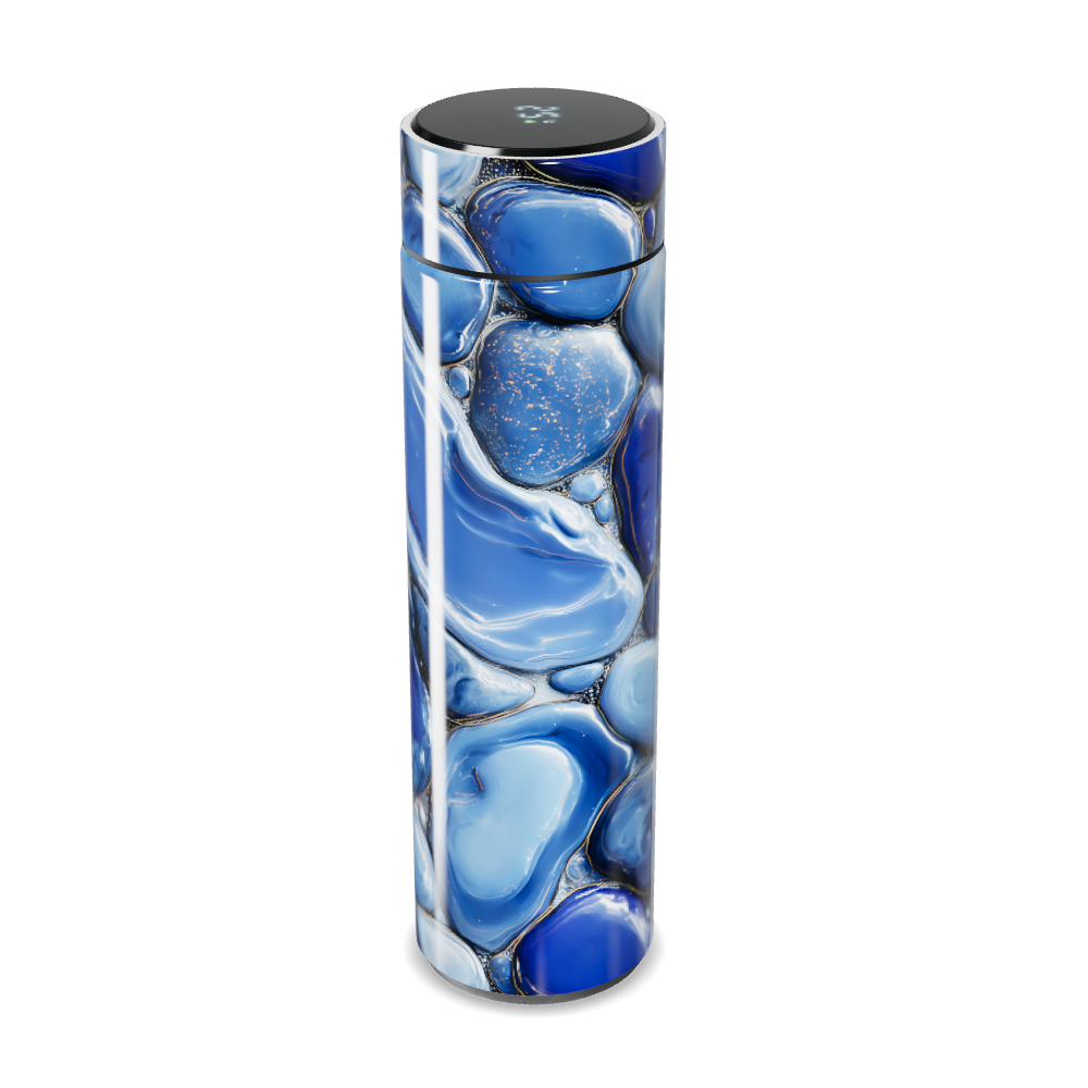 Garrafa Térmica Touch Azul Mármore