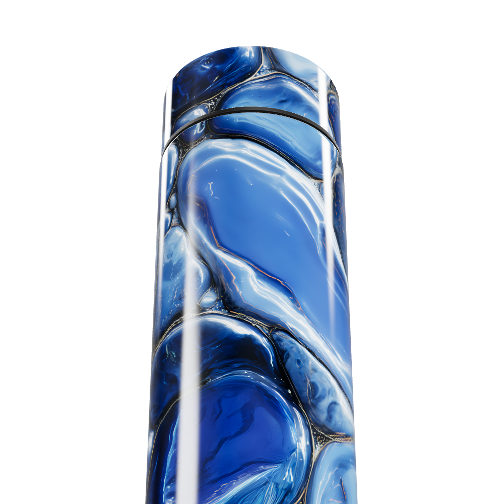 Garrafa Térmica Touch Azul Mármore