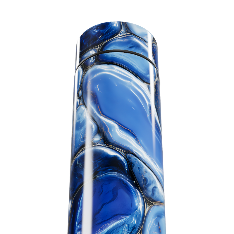 Garrafa Térmica Touch Azul Mármore