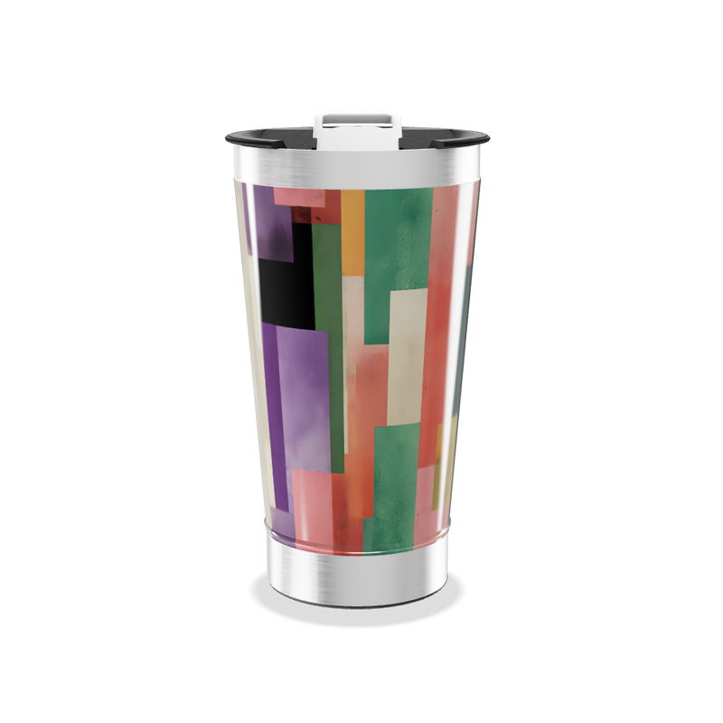 Copo Térmico - Estampa Geométrica Colorida
