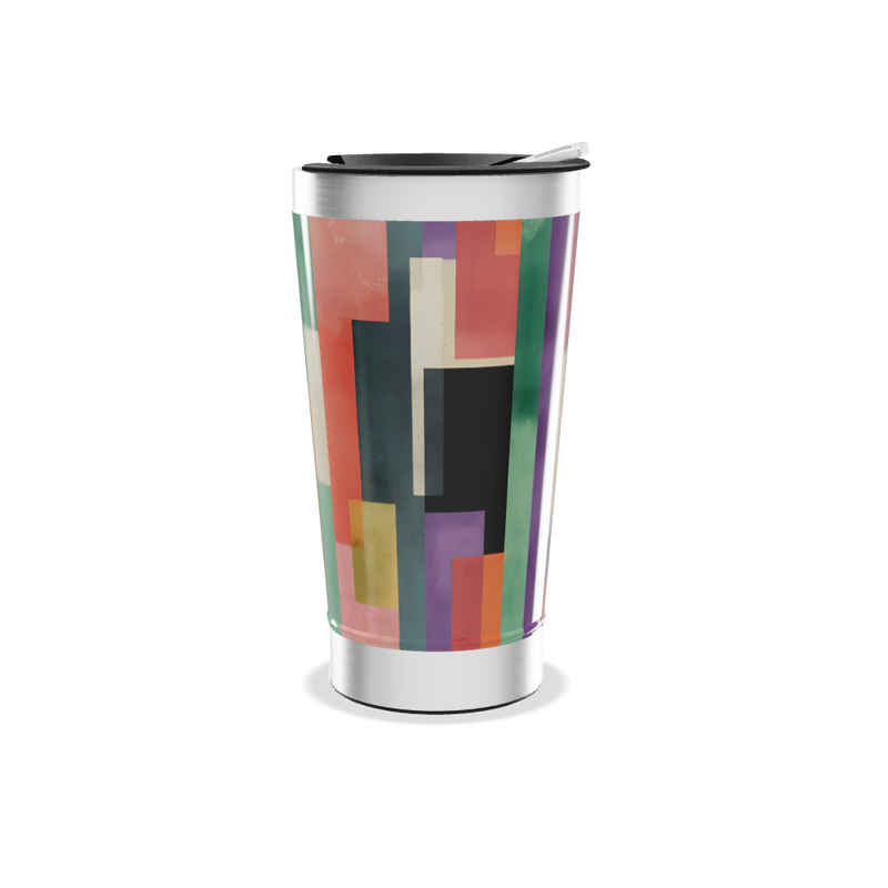 Copo Térmico - Estampa Geométrica Colorida