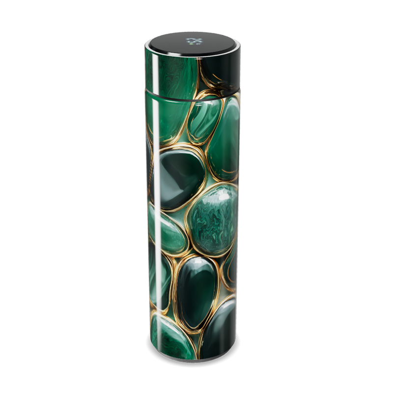 Garrafa Térmica Touch Verde Marmorizada