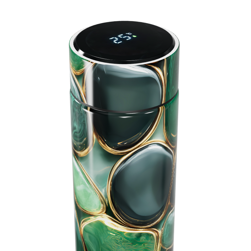 Garrafa Térmica Touch Verde Marmorizada